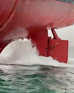 In thrust we trust. A partially submerged propeller in action. How about the rpm? Dead slow, slow, or half ahead? What do you think? #lifeatsea #marineinsight #sea #ship #seafarer #maritime #seaman #sailor #sailing Video by @welcome__mr__pilot Checkout Our eBooks For Engine Department > https://buff.ly/2G8BA27 Send us your "Life At Sea" pics along with some details at photos@marineinsight.com Note: Respect the Photographer. This photograph is only for sharing purpose and not for any commercial u