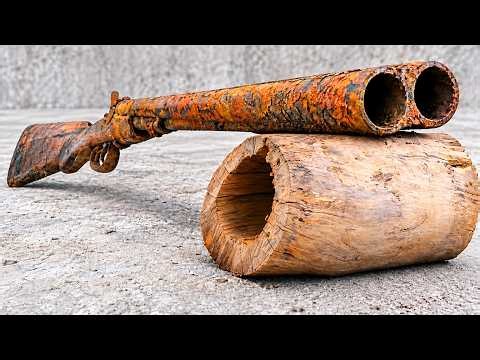 Restoring a Rusty Sauer Shotgun | Double Barrel Gun Restoration