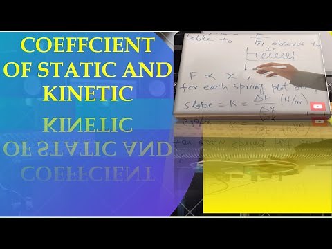 How To Find The Coefficient Of Static Friction And Kinetic Friction