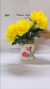 OMG! I Turn a Glass Jar into a Beautiful Flower Vase ✨