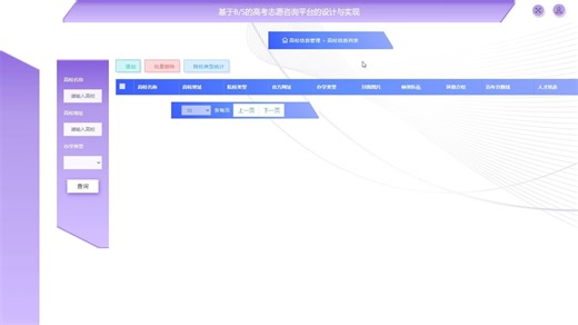 004--jspm基于B_S的高考志愿咨询平台的设计与实现演示录像2023_7v4wrabo