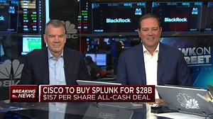 Watch CNBC's full interview with Cisco CEO Chuck Robbins and Splunk CEO Gary Steele