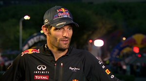 Mark Webber back in the go-kart