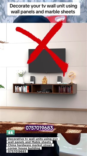 Transform Your TV Wall Unit with Marble Sheets