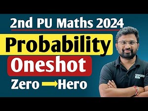 Probability oneshot | All Important and Fixed Questions | 2ndPUC Mathematics Exam 2024