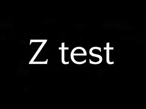Z Test Procedure and solution with example