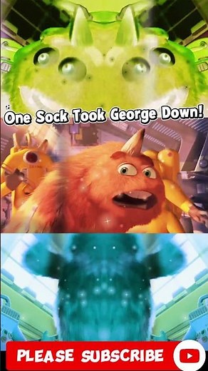 Monsters Inc. | One Sock Took George Down! | Sponsored By: Gamavision Csupo Effects