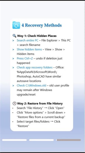 Permanently Deleted Files in Windows 11/10? Here's How to Recover Them!#windowstips #datarecovery