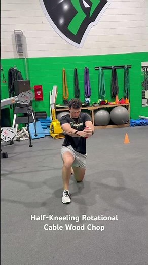 Half-Kneeling Rotational Cable Wood Chop demonstration.