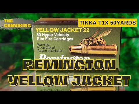 Remington Yellow Jacket .22LR Accuracy Test at 50 Yards: Tikka T1X Performance 🇺🇸