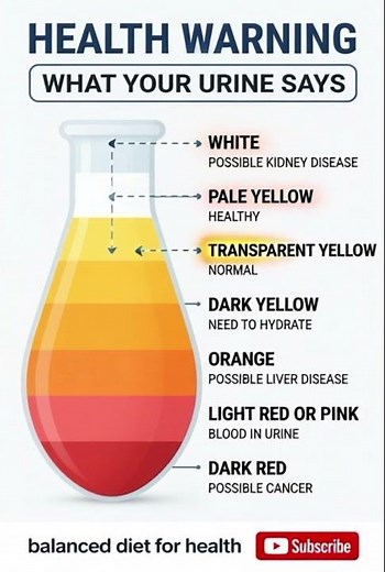 What Your Urine Color Says About Your Health | Urine Color Chart