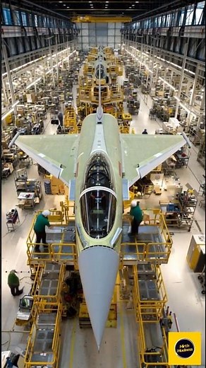 Eurofighter Typhoon Assembly Like Never Before- The Making of a Sky Predator #shorts