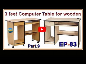 3 feet Computer Table Computer Desk Computer Trolley for wood |EP.83 | part.9 | sri maari furnitures