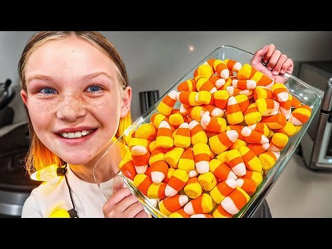 How to Make Yummy Candy Corn Marshmallow Halloween Treats!!