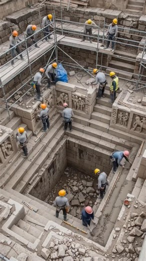Epic Stone Carving Transformation – Ancient Stepwell Reborn