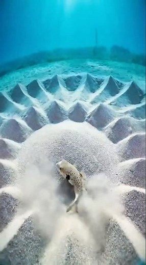 Ocean's Master Sculptors: The Pufferfish's Seabed Art