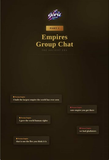 Empires in a Group Chat: History Meets Humor
