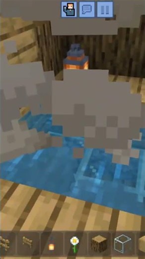 I made a hot spring in Minecraft #minecraft