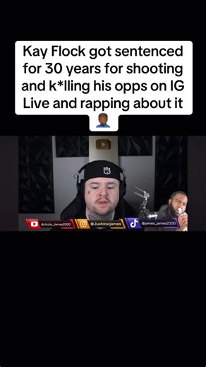 James Turner on Instagram: "#kayflock got sentenced for 30 years for shooting and k*lling his opps on IG Live and rapping about it🤦🏾‍♂️"