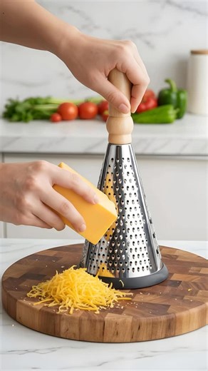 VB DACE on Instagram: "Who knew tiny shreds could glow up your whole dish? Meet the VB DACE’s conical grater, crafted to make everything look greater. With a sturdy wooden handle, a rubber anti-slip base, and three grating surfaces, it’s built to keep every shred smooth and effortless Check out our Tableware & Cookware range by visiting www.vbdace.com/ For enquiries, you could also Whatsapp us at ‪‪+91 8610684068‬‬ #vbdace #vb #venkateshbhat #chef #cookware #cooking #easycooking #home #homeappli