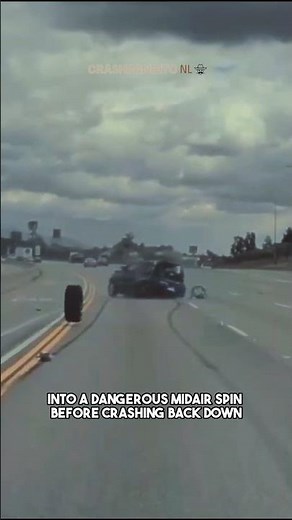 Miracle on the Freeway: Driver Survives Wild Rollover Crash in California | CrashBanditoNL