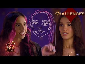 Descendants: The Rise of Red Cast Draw their Co-Stars Challenge | ‪@disneychannelmusic‬