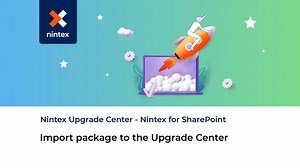 Import package to the Upgrade Center
