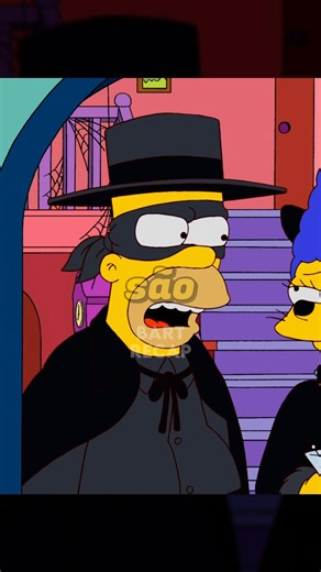 Homer is attacked by monsters on Halloween!? #simpsons