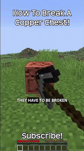 How To Break A Copper Chest In Minecraft?!