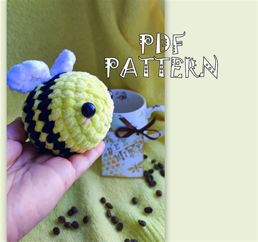 Crochet Bee PDF Pattern: Tiny Bumblebee (instant Download) - Etsy UK
