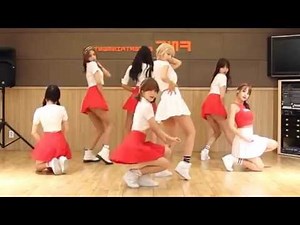 AOA - Heart Attack - mirrored dance practice video - Ace Of Angels - 에이오에이 심쿵해 안무영상