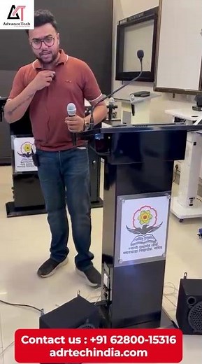 Command Every Stage with AdvanceTech’s Metallic Audio Podium | E-Lectern! 🔊✨