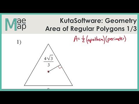 KutaSoftware: Geometry- Area Of Regular Polygons Part 1