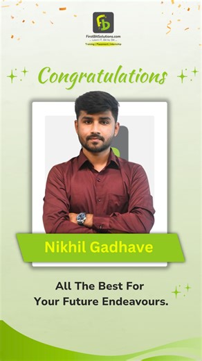 FirstBit Solutions | Huge congratulations to Nikhil Gadve for successfully getting placed! After completing his Java Full Stack training at FirstBit Solutions,... | Instagram