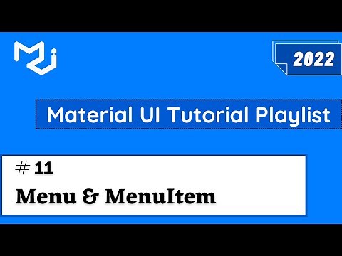 Material UI Menu & MenuItem Component | Material UI 5 Tutorial | Material UI Menu & MenuItem #11