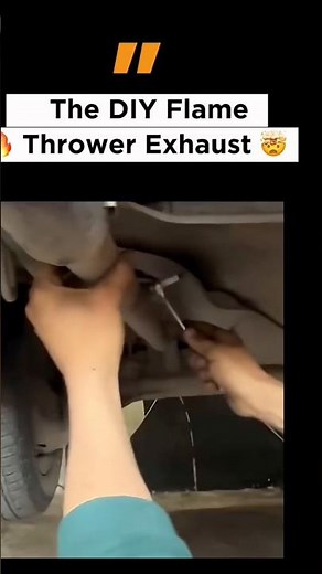 The DIY Flame Thrower Exhaust 🤯