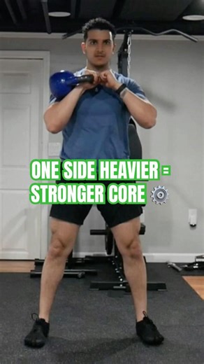 Single Side Kettlebell Squat Hack for Unbreakable Stability #kettlebellworkout #fitnesshack #shorts