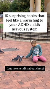 As an OT and ADHD parent, I’ve learned it’s not always the big strategies that help our kids regulate—it’s the small, sensory-rich, relational ones. Try these: 1. 💛 Gently brushing or stroking their hair or eyebrows 2. 💛 Letting them sit on you (not just next to you) during story time or screen time 3. 💛 Offering deep pressure—like a tight blanket burrito, big bear hug, or weighted toy 4. 💛 Humming or singing softly while they play nearby (your voice = nervous system gold) 5. 💛 Rubbing loti