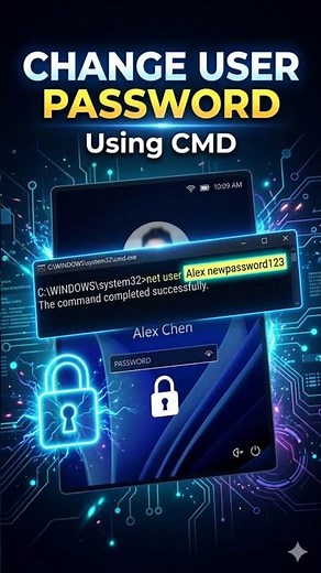 Change Windows User Password Using command prompt