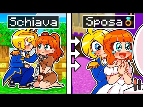 AIUTO UNA SCHIAVA E LA SPOSO DA RE SU MINECRAFT!!
