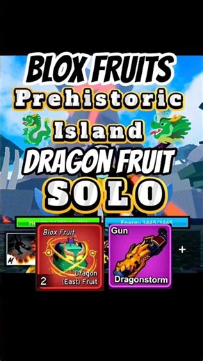 How to Do Solo Prehistoric Island in Blox Fruits Easy #shorts