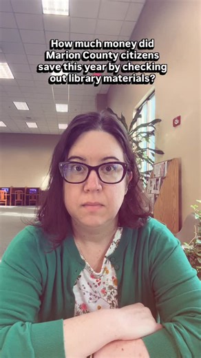 How much money did Marion County citizens save this year by checking out library materials? Before you reach the end of the reel, type your best guess in the comments! *This dollar amount only includes physical materials. Digital materials are not counted this way. #librariesofinstagram #yearinreview #marioncountyfl #koha @bywatersolutions | Marion County Public Library System - FL