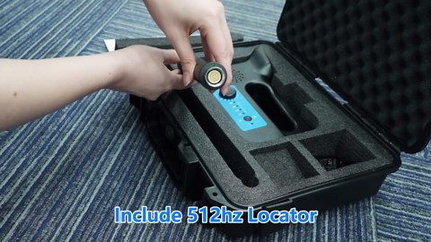 Self-Leveling Sewer Camera with 512Hz Locator, PRANITE 9" 1080P IPS Drain Camera 165ft with 12 LED Lights, DVR Recorder, IP68 Waterproof for Inspect Sewer, Plumbing, Duct – 16GB Card