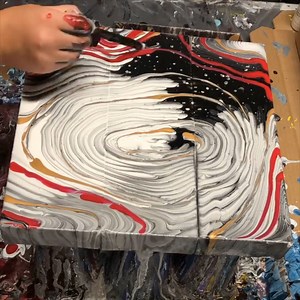 756K views · 666 reactions | Fluid acrylic painting technique called a dirty cup pour. Credit: Jamie Crowley of TheWillowArtWorks. | Fluid Art Studios | Facebook