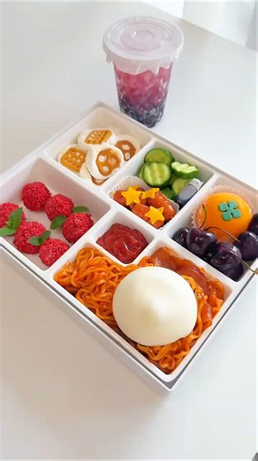 Make Giant Bento box for my niece #asmr #ramen #mukbang #bento
