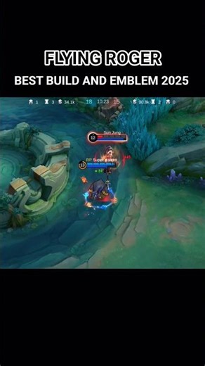 FLYING ROGER 😈 BEST BUILD AND EMBLEM 2025 #mobilelegends #mlbb #trending #reels #shorts
