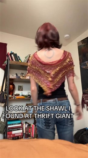 Nic on Instagram: "Big fan of shawls lately. - - - - - - - - - - - - - - #lgbt #ftm #lostmedia #gnc #limitedawe #trans #shawl #outfitinspo #fit #clothes #tiktok"