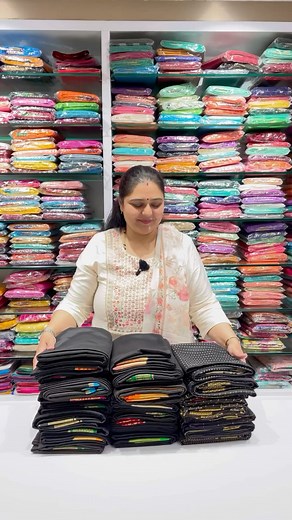 Check out our varied range of designs in black colour sarees! Visit our store in #364, 5th main, Hampinagar post office, Vijayanagar Bangalore 9611267661 #sareelove #elegantsaree #saree #sareefashion #explore #fypage | Preity's Silks - Exclusive Pure Silk Sarees