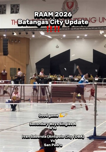 RAAM 2026 Batangas City Badminton Update