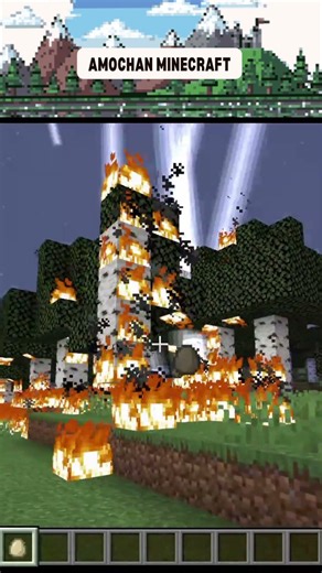 I Dropped Lightning on a Forest Using My Python Egg Script #minecraft #shorts #nocommentary